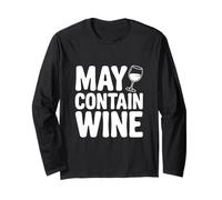 Citation Amusante May Contain Wine Lover Manche Longue