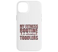 Citation Amusante My Fitness Routine is Chasing Toddlers Coque pour iPhone 14 Plus