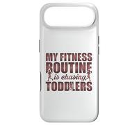 Citation Amusante My Fitness Routine is Chasing Toddlers Coque pour iPhone Air
