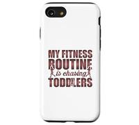 Citation Amusante My Fitness Routine is Chasing Toddlers Coque pour iPhone SE (2020) / 7/8