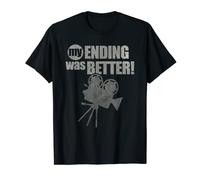 Citation amusante pour fan de film my ending was better vintage film buff T-Shirt