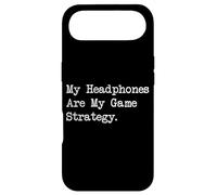 Citation Amusante pour Gamer My Headphones are My Game Strategy Coque pour iPhone Air