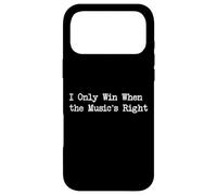 Citation Amusante pour Joueur I Only Win When The Music's Right Coque pour iPhone 17 Pro Max