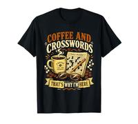 Citation Amusante pour Les Amateurs de café et de Mots croisés T-Shirt