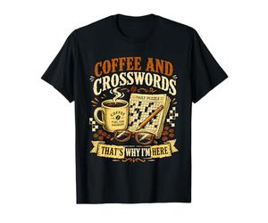 Citation Amusante pour Les Amateurs de café et de Mots croisés T-Shirt