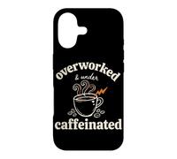 Citation Amusante pour Les Amateurs de café surmenés sous caféine Coque pour iPhone 17