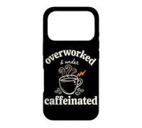 Citation Amusante pour Les Amateurs de café surmenés sous caféine Coque pour iPhone 17 Pro