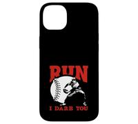 Citation Amusante « Run I Dare You Baseball Catcher » Coque pour iPhone 14 Plus