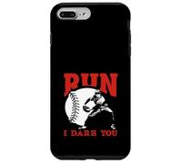 Citation Amusante « Run I Dare You Baseball Catcher » Coque pour iPhone 7 Plus/8 Plus