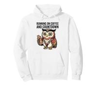 Citation Amusante « Running on Coffee and Countdown Lover » Sweat à Capuche