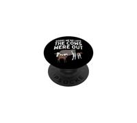 Citation Amusante « Sorry We're Late The Cows Were Out » PopSockets PopGrip Adhésif
