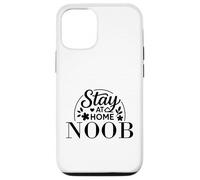 Citation Amusante « Stay at Home Noob » pour Enfants, Hommes et Femmes. Coque pour iPhone 12/12 Pro