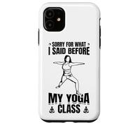 Citation Amusante sur Le Yoga Ayurveda Coque pour iPhone 11