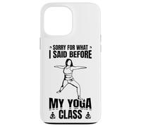 Citation Amusante sur Le Yoga Ayurveda Coque pour iPhone 13 Pro Max