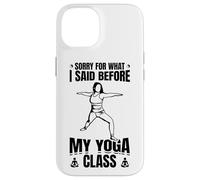 Citation Amusante sur Le Yoga Ayurveda Coque pour iPhone 14