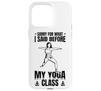 Citation Amusante sur Le Yoga Ayurveda Coque pour iPhone 15 Pro Max