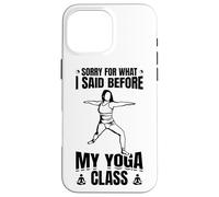 Citation Amusante sur Le Yoga Ayurveda Coque pour iPhone 16 Pro Max
