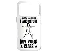 Citation Amusante sur Le Yoga Ayurveda Coque pour iPhone 17 Pro