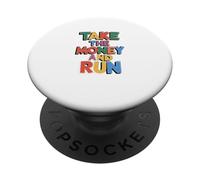 Citation Amusante « Take The Money and Run » PopSockets PopGrip Adhésif