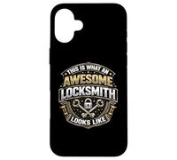 Citation Amusante « This is What an Awesome Locksmith Looks Like » Coque pour iPhone 16 Plus