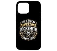 Citation Amusante « This is What an Awesome Locksmith Looks Like » Coque pour iPhone 16 Pro Max