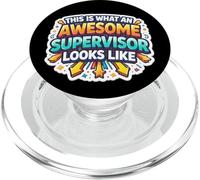 Citation Amusante « This is What an Awesome Supervisor Looks Like » PopSockets PopGrip pour MagSafe