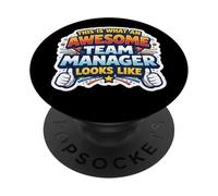 Citation Amusante « This is What an Awesome Team Manager Looks Like » PopSockets PopGrip Adhésif