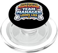 Citation Amusante « This is What an Awesome Team Manager Looks Like » PopSockets PopGrip pour MagSafe