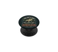 Citation Amusante Vintage du propriétaire de Gecko Reptile Parent PopSockets PopGrip Adhésif