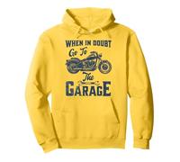 Citation Amusante « When in Doubt Go to The Garage » pour Homme Cool Sweat à Capuche