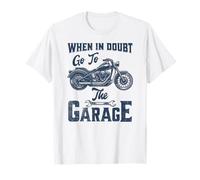 Citation amusante « When In Doubt Go To The Garage » pour homme cool T-Shirt