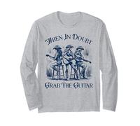 Citation Amusante « When in Doubt Grab The Guitar » pour Les Joueurs de Guitare Manche Longue