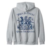 Citation Amusante « When in Doubt Grab The Guitar » pour Les Joueurs de Guitare Sweat à Capuche