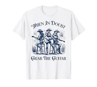 Citation amusante « When In Doubt Grab The Guitar » pour les joueurs de guitare T-Shirt