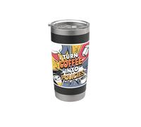 Citation Assurance Drôle - Design Café Bureau Gobelet isotherme en acier inoxydable double paroi
