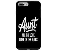 Citation « Aunt All The Love None of The Rules » Coque pour iPhone 7 Plus/8 Plus