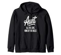 Citation « Aunt All The Love None of The Rules » Sweat à Capuche