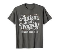 Citation « Autism Not Tragedy Ignorance is Autistic Dad Support » T-Shirt