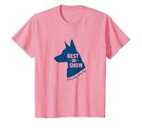 Citation Best in Show Dog Lover Citation Pet Celebration T-Shirt, Enfant, Rose, 10 Ans