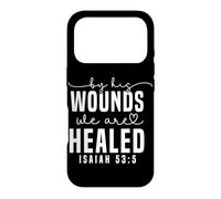 Citation biblique inspirante Isaïe 53:5 Coque pour iPhone 17 Pro