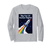 Citation Big Fan of Human Rights Citation Rocket Ship Manche Longue