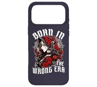 Citation « Born in The Wrong Era » Vintage Gothique Gothique féminin Coque pour iPhone 17 Pro Max