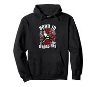 Citation « Born in The Wrong Era » Vintage Gothique Gothique féminin Sweat à Capuche