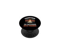 Citation Campfires Make The Best Memories Camping Friends PopSockets PopGrip Adhésif