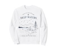 Citation Camping Nuit Montagne lac étoiles Nature scène Sweatshirt