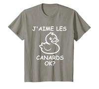 Citation Canard Enfant Humour Canard J'aime Les Canards T-Shirt, Enfant, Ardoise, 6 Ans