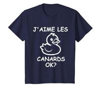 Citation Canard Enfant Humour Canard J'aime Les Canards T-Shirt, Enfant, Bleu Marine, 8 Ans