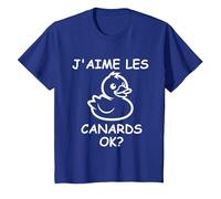 Citation Canard Enfant Humour Canard J'aime Les Canards T-Shirt, Enfant, Bleu Royal, 12 Ans