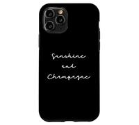 Citation Champagne Humour Sunshine and Champagne Coque pour iPhone 11 Pro