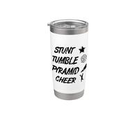 Citation Cheerleading Supporter d'une équipe sportive Gobelet isotherme en acier inoxydable double paroi